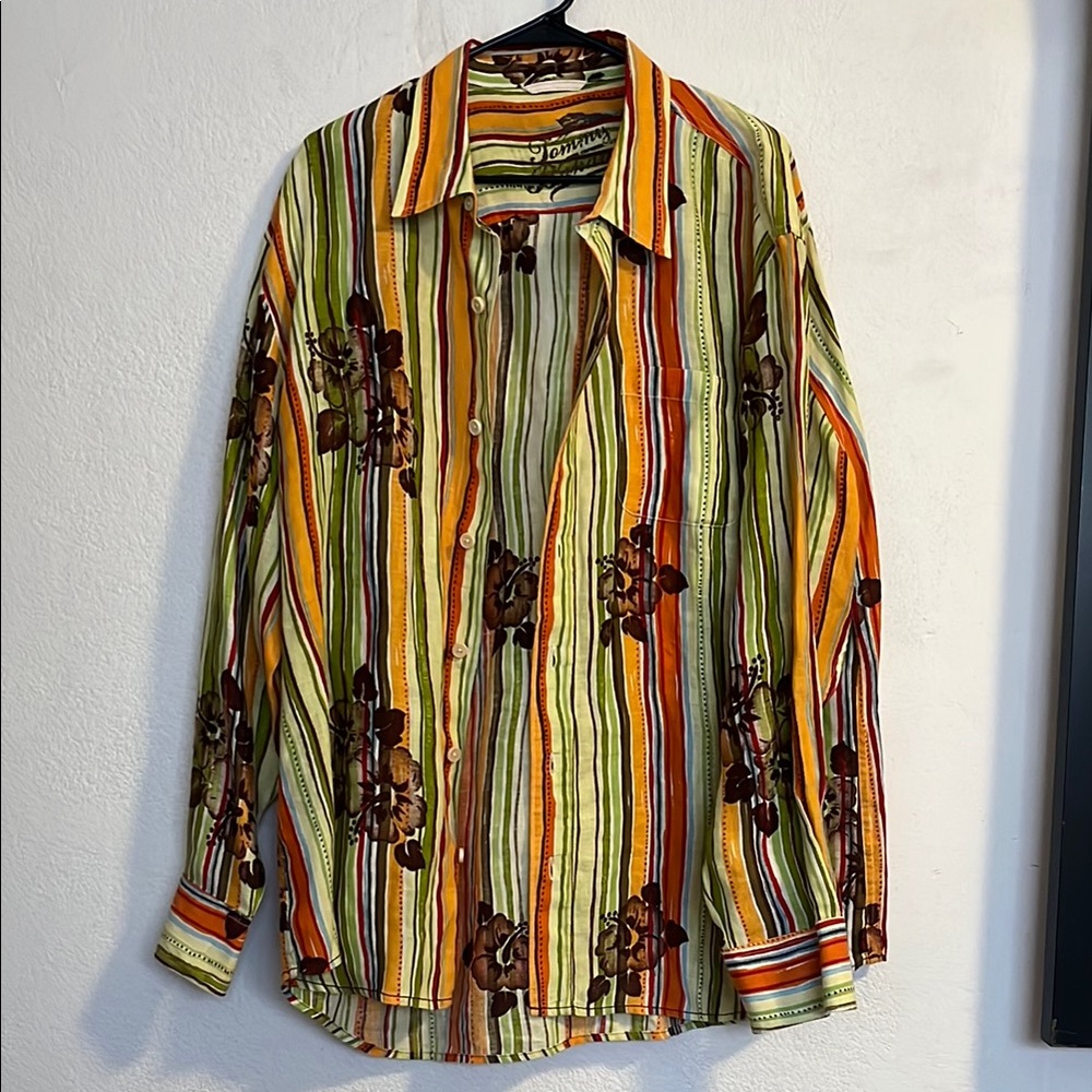 Colorful Striped Men's Shirt